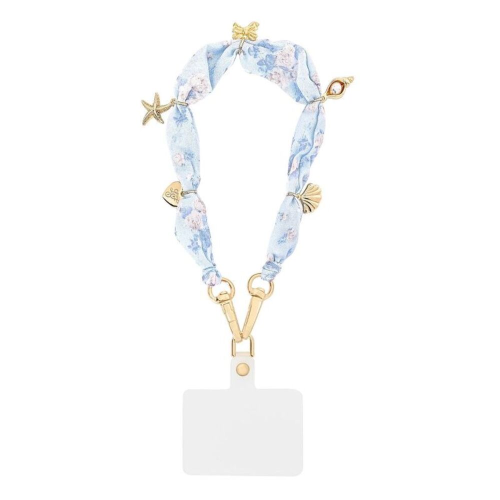 – Case-Mate Everblooming Rosettes Anchor Card Scarf Phone Charm Whisper Blue